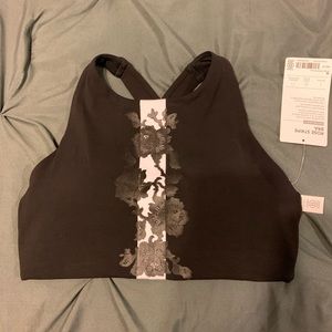 Athleta rose stripe bra